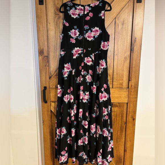 Torrid Maxi Dress 18 Floral High Neck Georgette Fabric - Picture 5 of 8